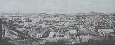 San Francisco. Taken from Telegraph Hill, April 1850, by Wm. B. McMurtrie.